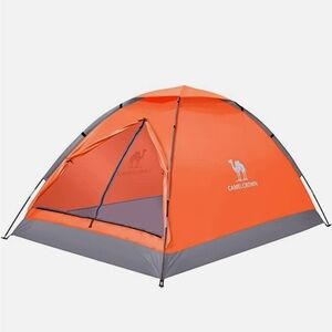 Camel Crown 2 person Orange Camping Dome Tent . Waterproof, spacious, light. New